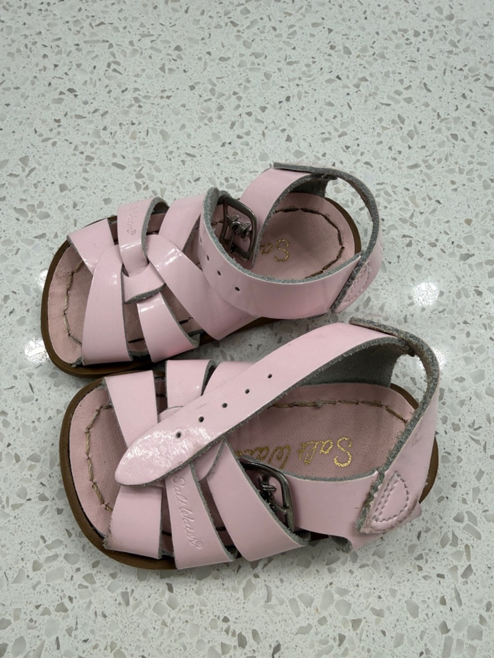 Salt Water sandals pink - baby size 3